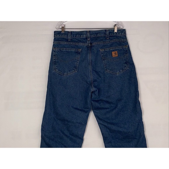 Carhartt Men's 34x36 New Insulated Lined Jeans Workwear Heavy 100% Cotton $189 - Picture 4 of 6